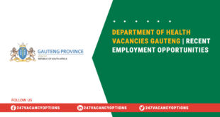 Department Of Health Vacancies Gauteng