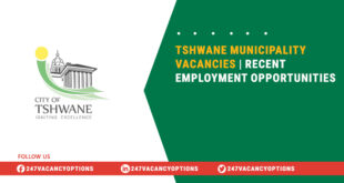 Tshwane Municipality Vacancies